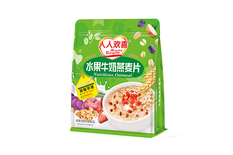 HAPPY EVERYONE FRUIT MILK OATMEAL STRAWBERRY & APPLE 540G